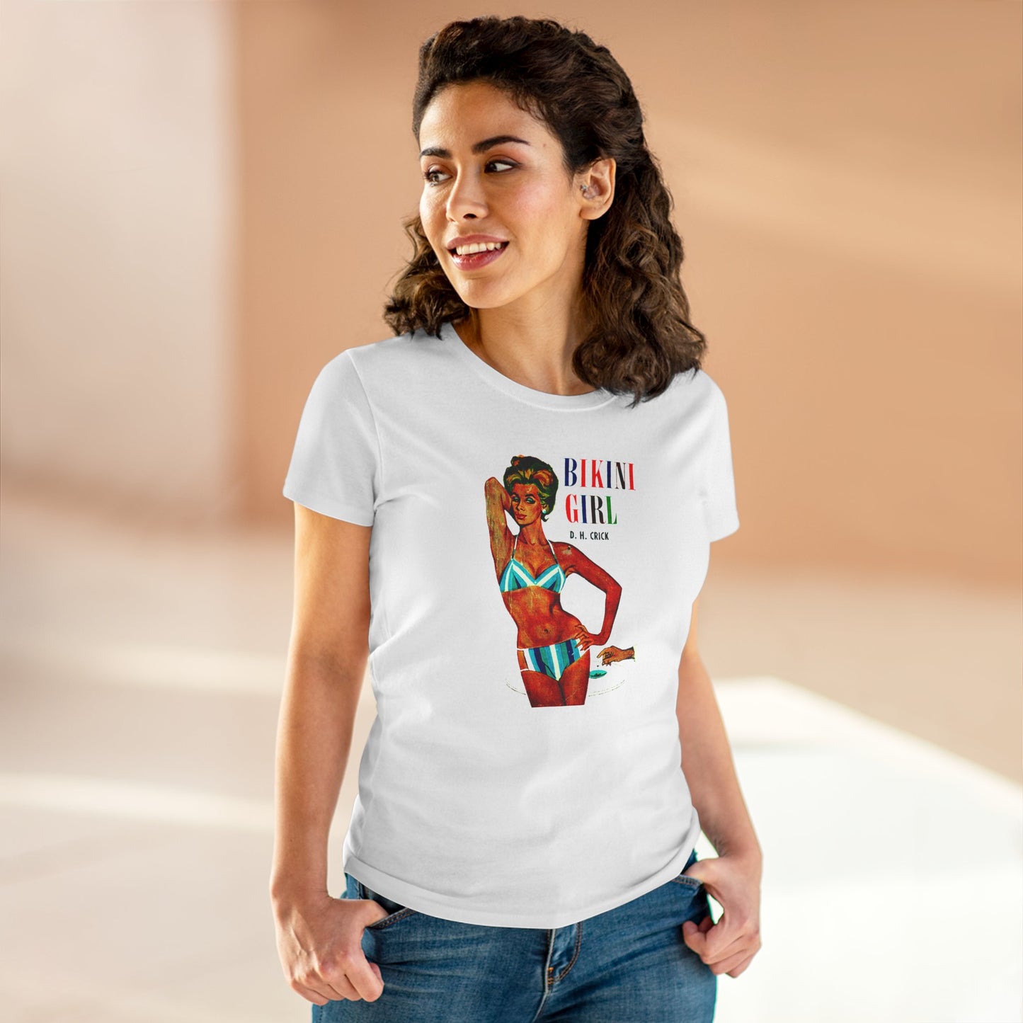 60s Bikini Girl Womens T-shirt