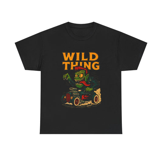 Wild Thing – Hot Rod Hellraiser T-Shirt - Retro Au Go Go