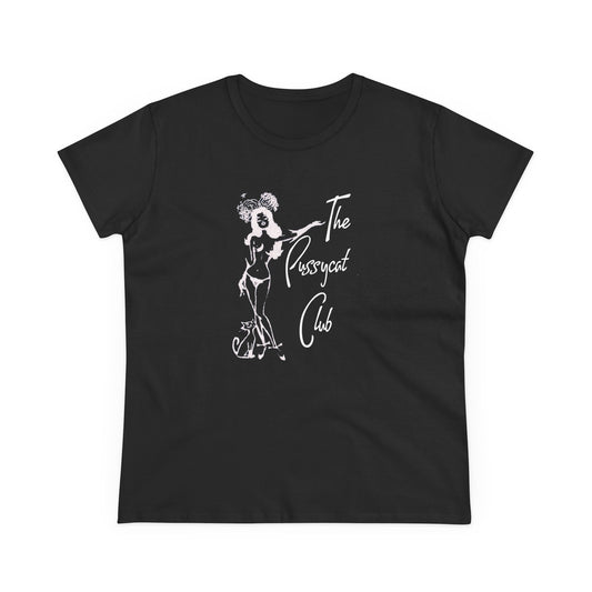 The Pussycat Club Womens T-shirt - Retro Au Go Go