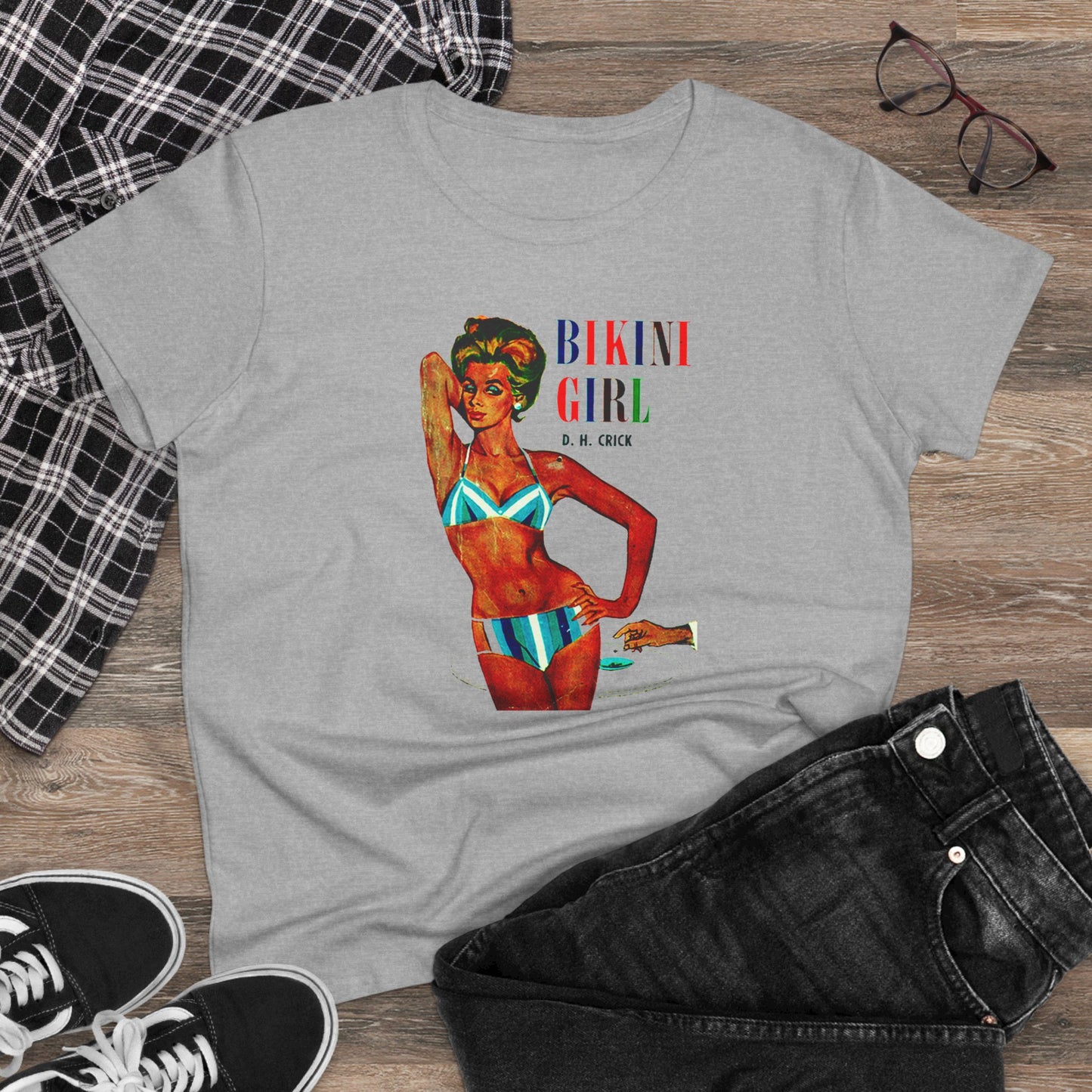60s Bikini Girl Womens T-shirt