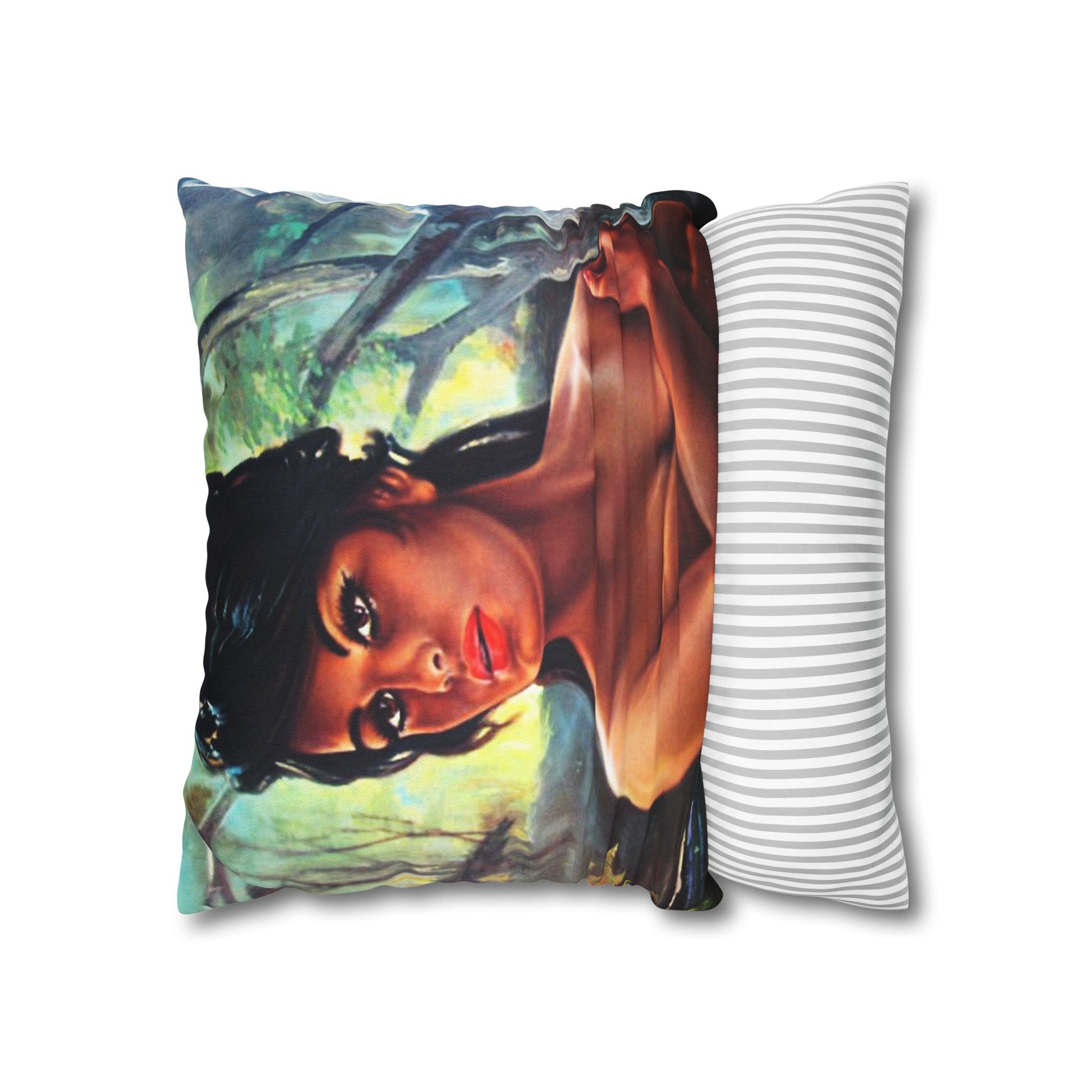 Throw Pillowcase - JH Lynch The Nymph Mid Century Retro Vintage 60s - Retro Au Go Go