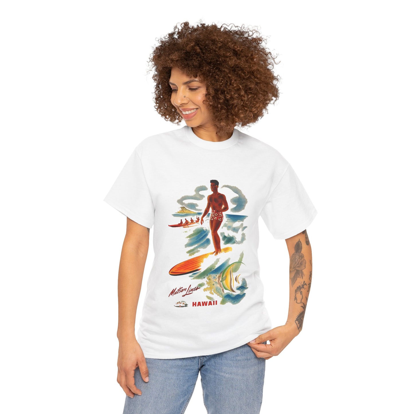 Surf Hawaii T-shirt - Retro Au Go Go