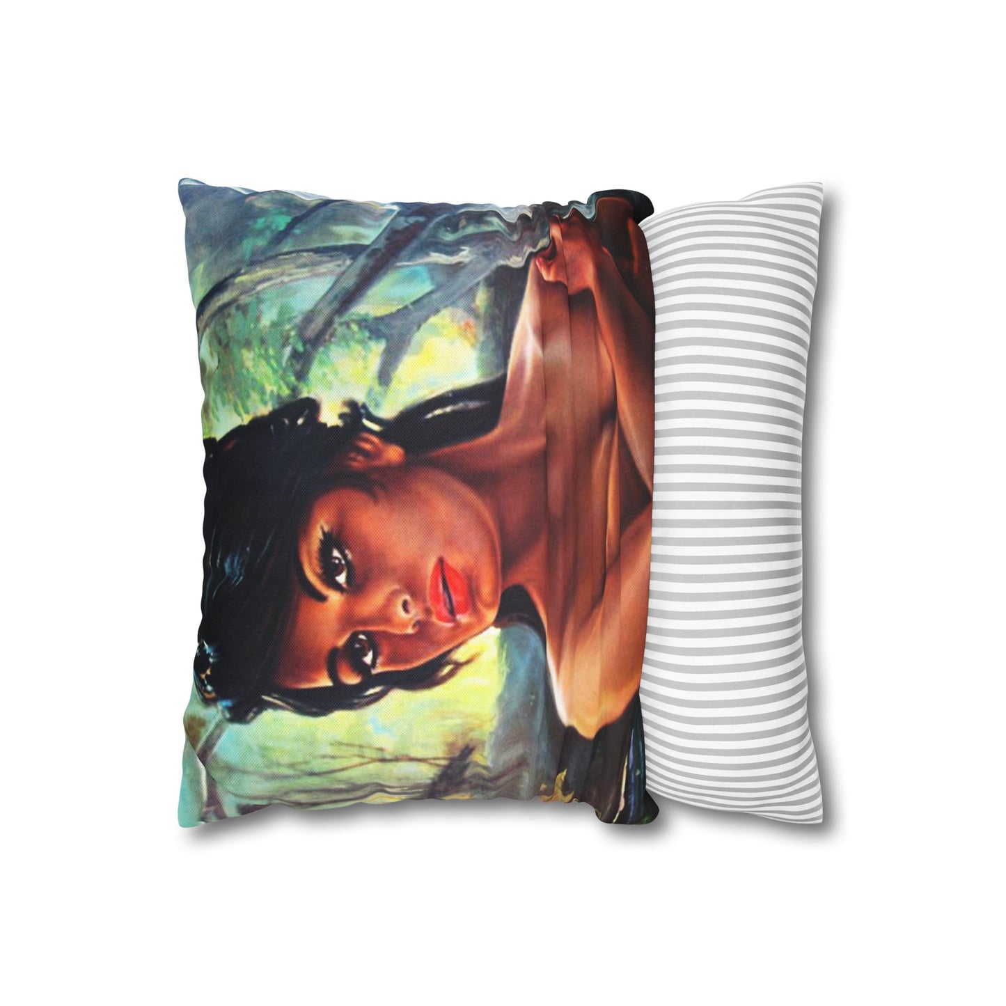 Throw Pillowcase - JH Lynch The Nymph Mid Century Retro Vintage 60s - Retro Au Go Go