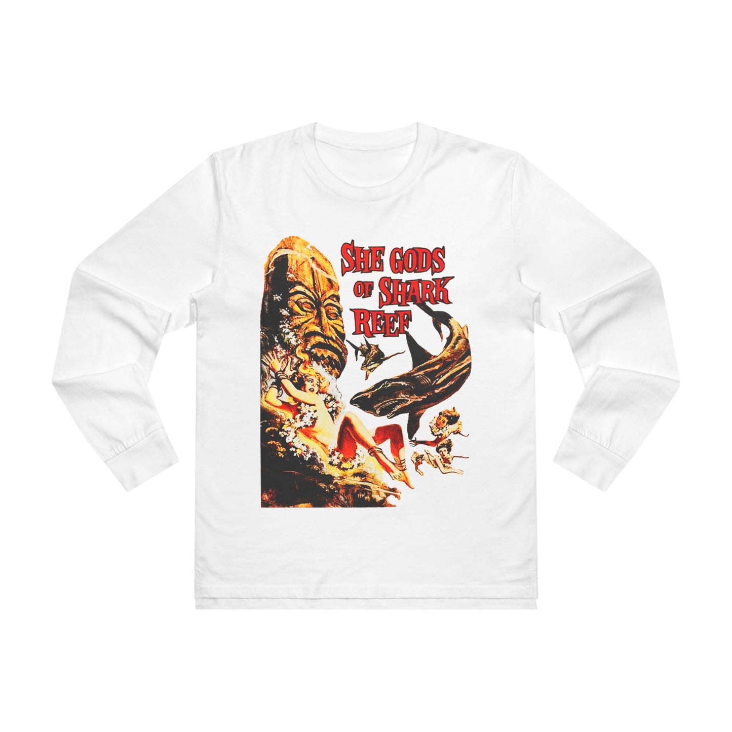 She Gods Of Shark Reef Long Sleeve - Retro Au Go Go