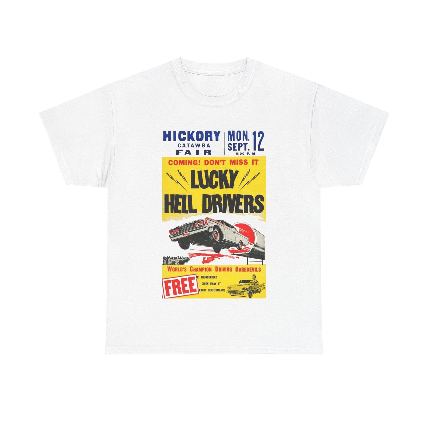 Lucky Hell Drivers T-shirt - Retro Au Go Go