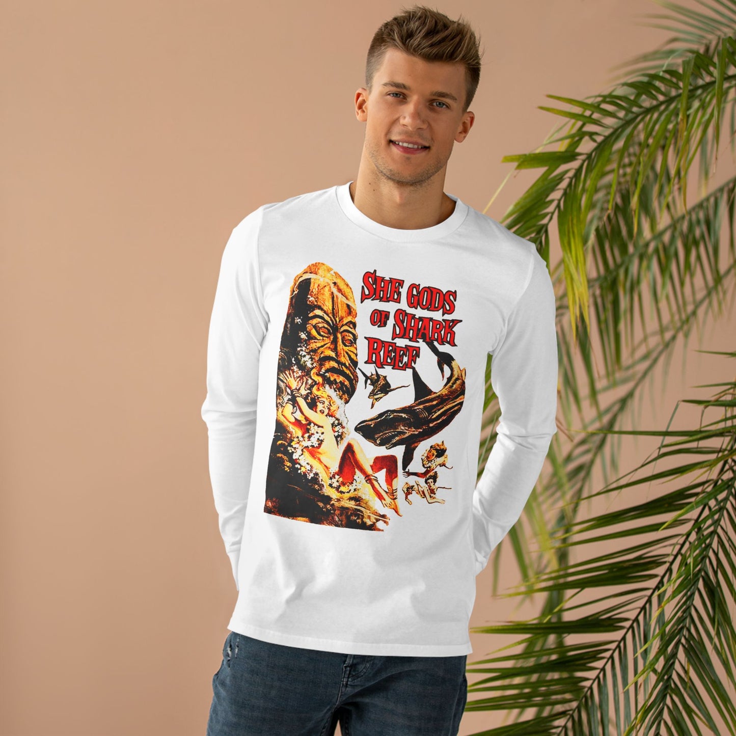 She Gods Of Shark Reef Long Sleeve - Retro Au Go Go