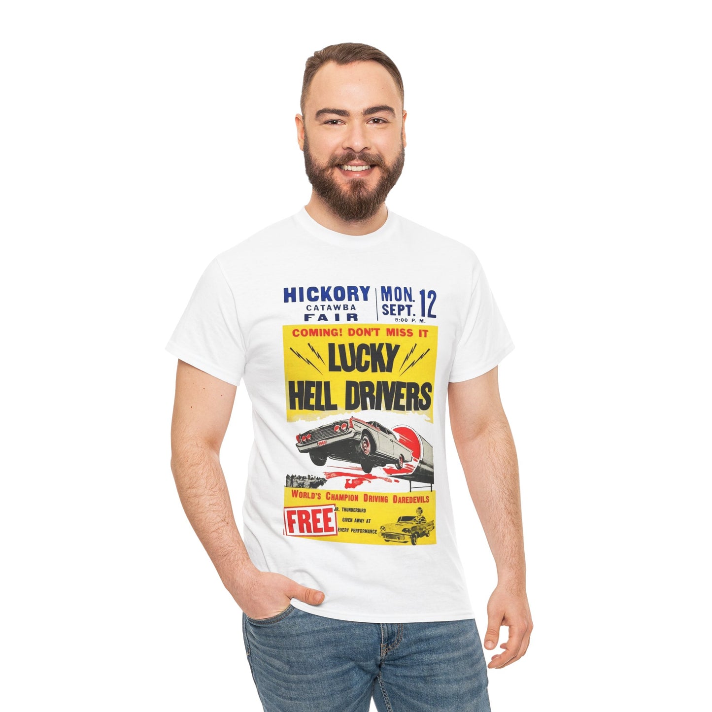 Lucky Hell Drivers T-shirt - Retro Au Go Go