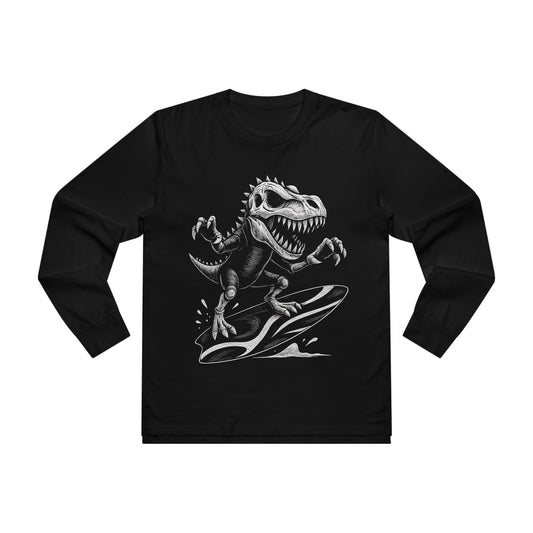 Surfing T - Rex Long Sleeve T-Shirt - Retro Au Go Go