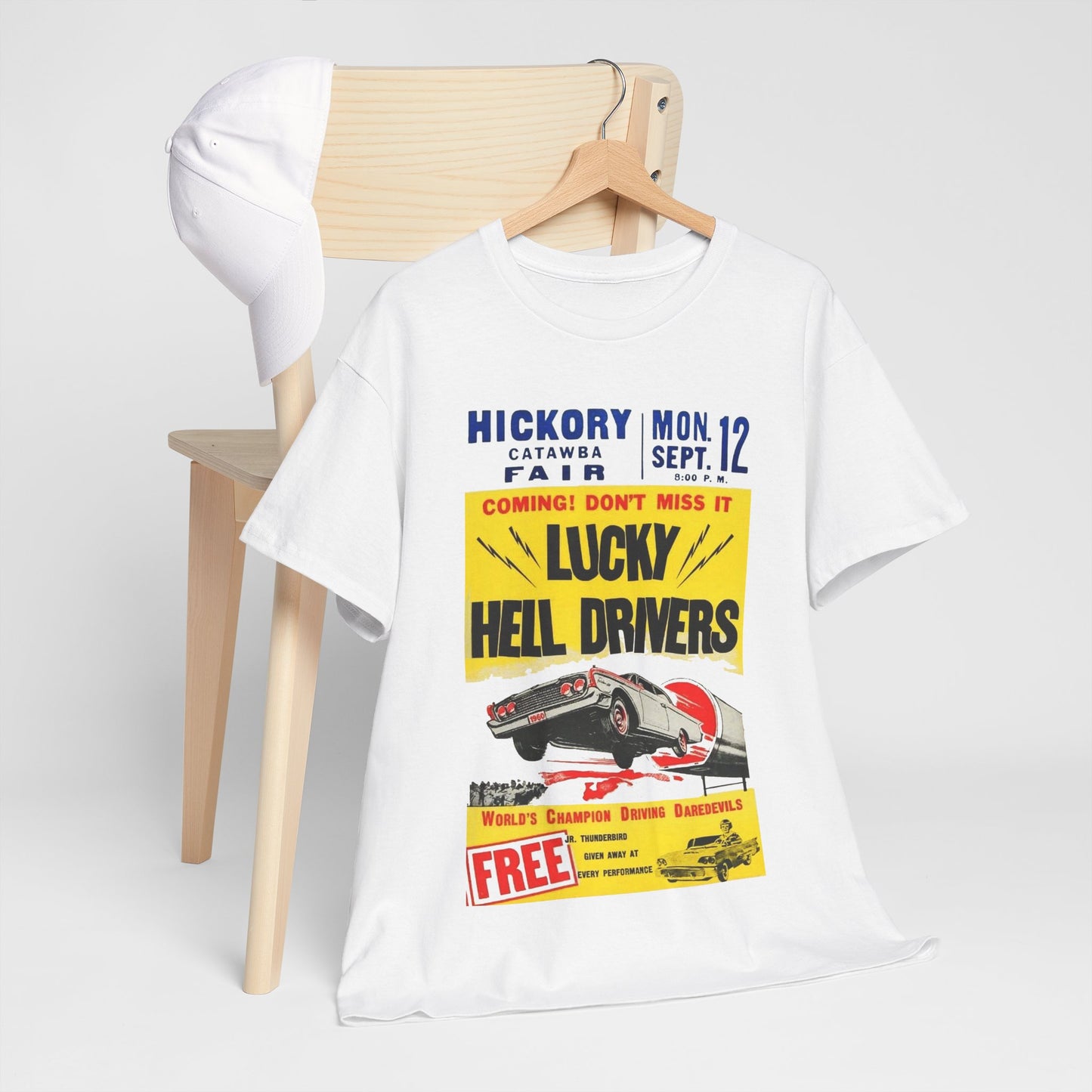 Lucky Hell Drivers T-shirt - Retro Au Go Go