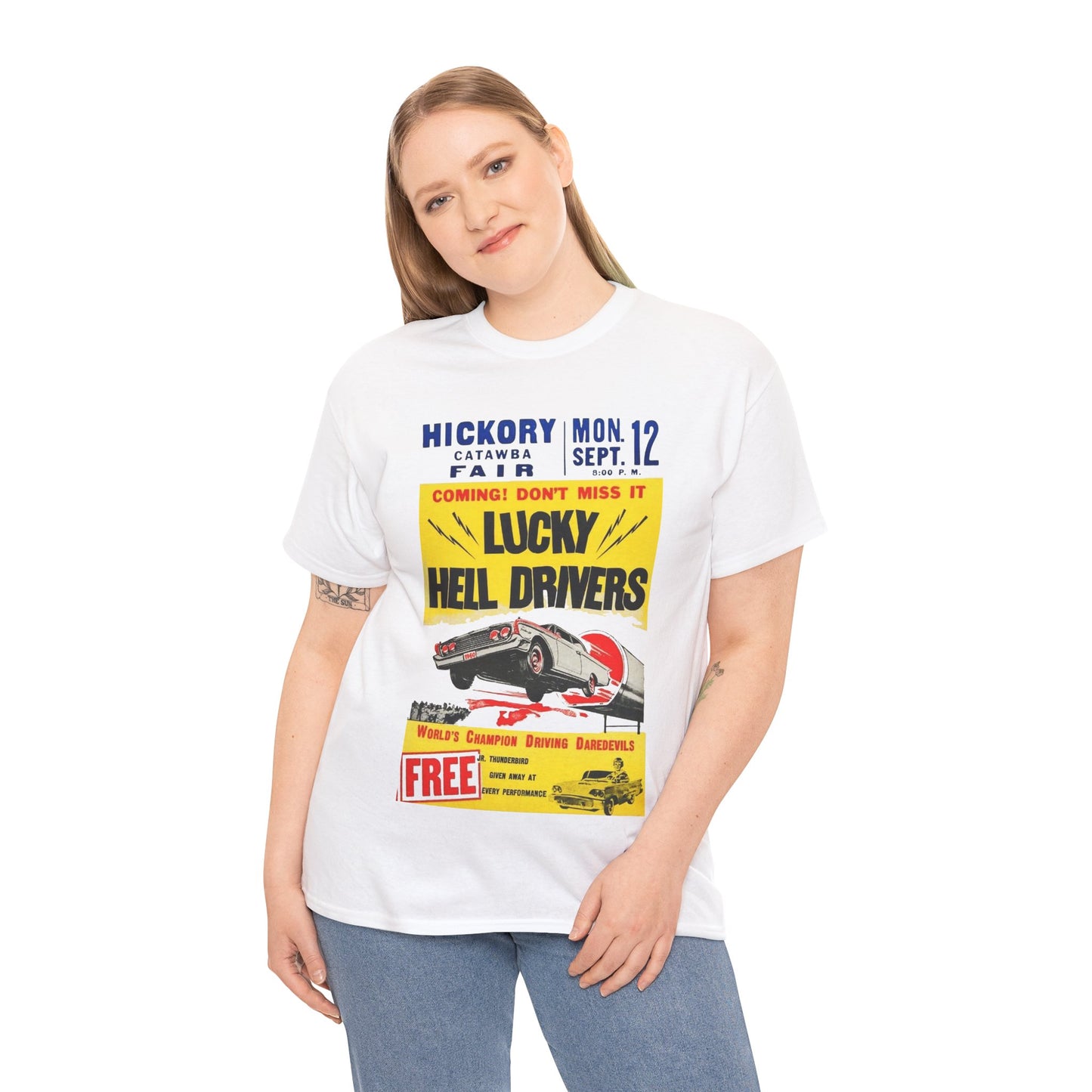 Lucky Hell Drivers T-shirt - Retro Au Go Go