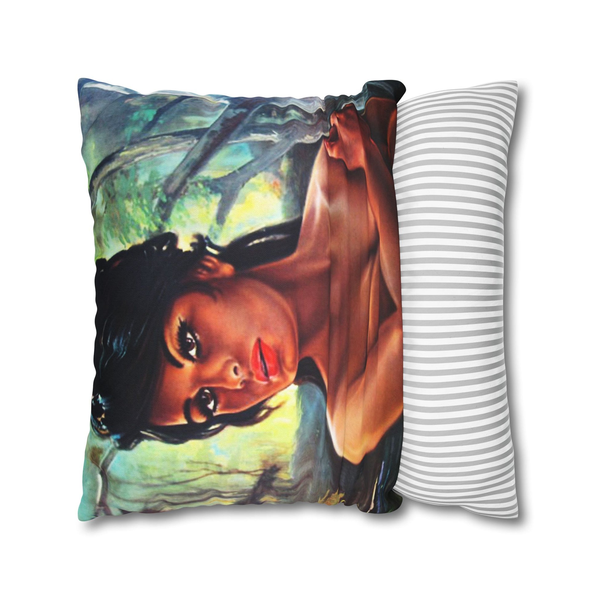 Throw Pillowcase - JH Lynch The Nymph Mid Century Retro Vintage 60s - Retro Au Go Go