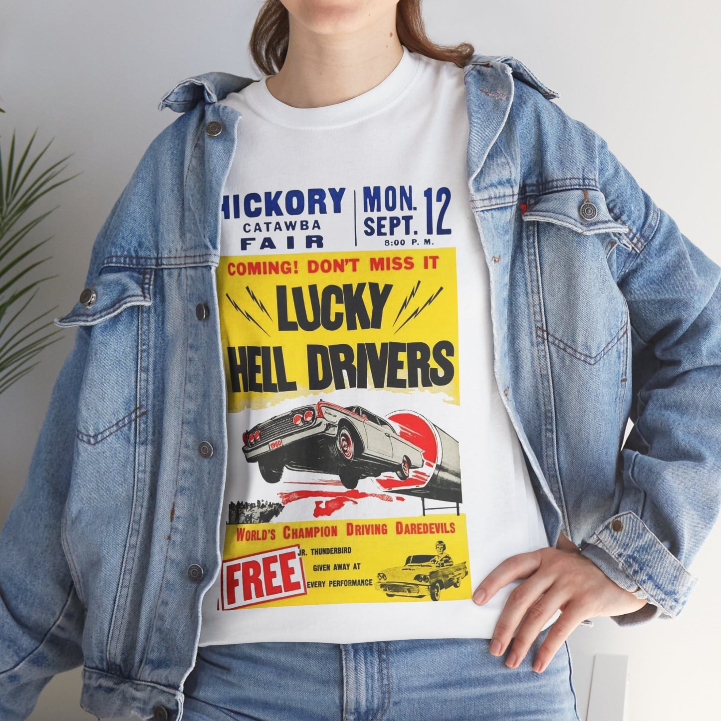 Lucky Hell Drivers T-shirt - Retro Au Go Go