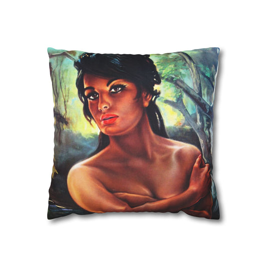 Throw Pillowcase - JH Lynch The Nymph Mid Century Retro Vintage 60s - Retro Au Go Go