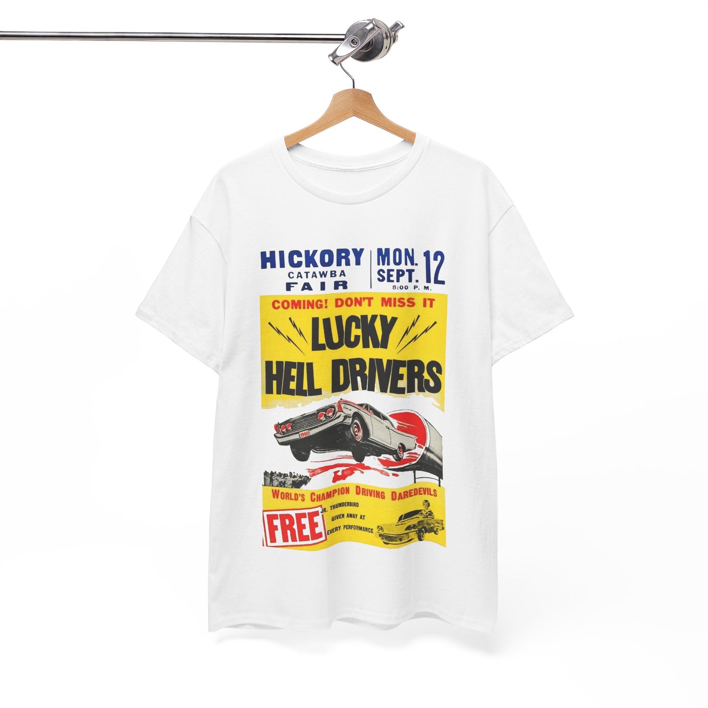 Lucky Hell Drivers T-shirt - Retro Au Go Go