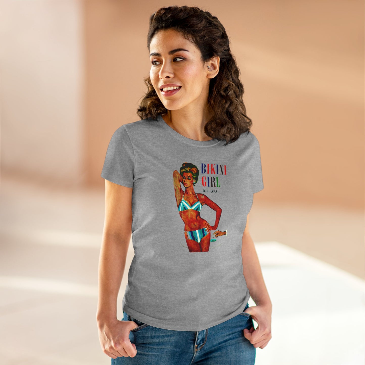 60s Bikini Girl Womens T-shirt