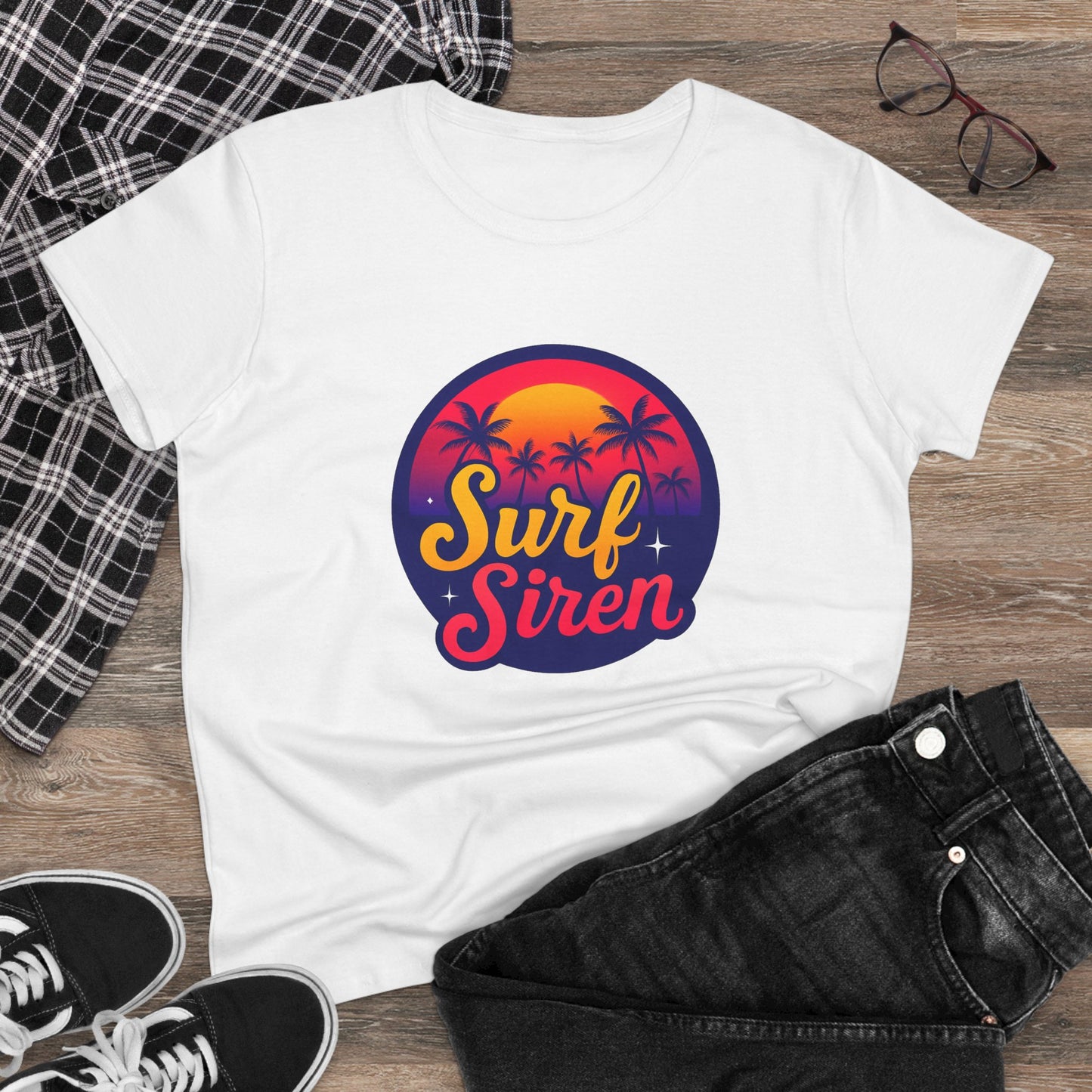 Surf Siren Womens T-shirt - Retro Au Go Go