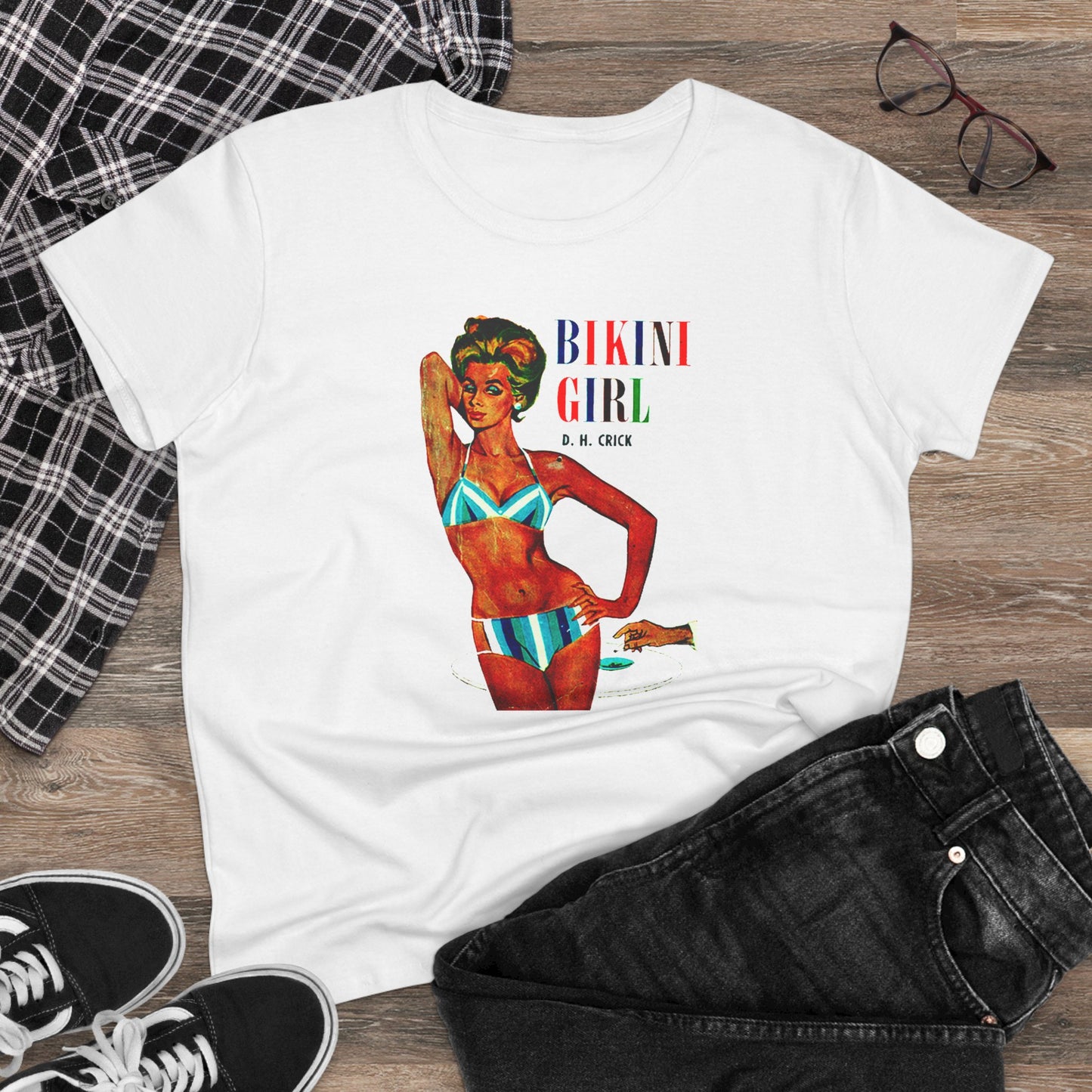 60s Bikini Girl Womens T-shirt