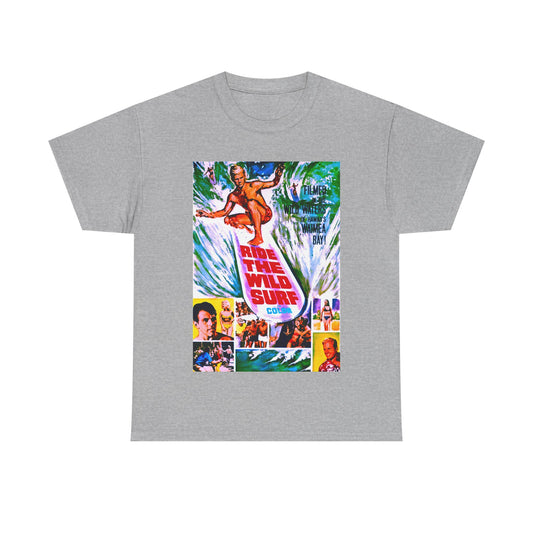 Ride The Wild Surf T-shirt - Retro Au Go Go