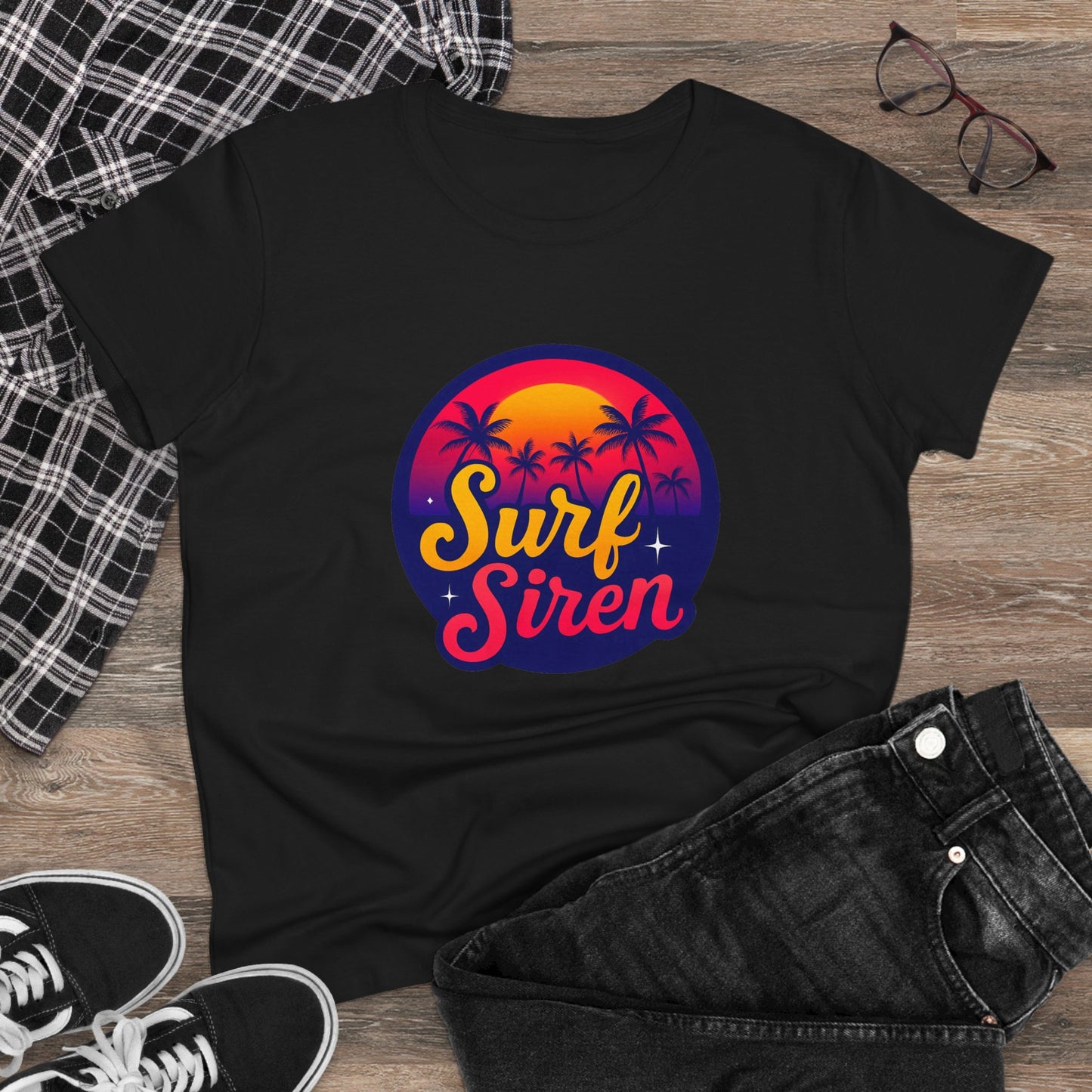 Surf Siren Womens T-shirt - Retro Au Go Go