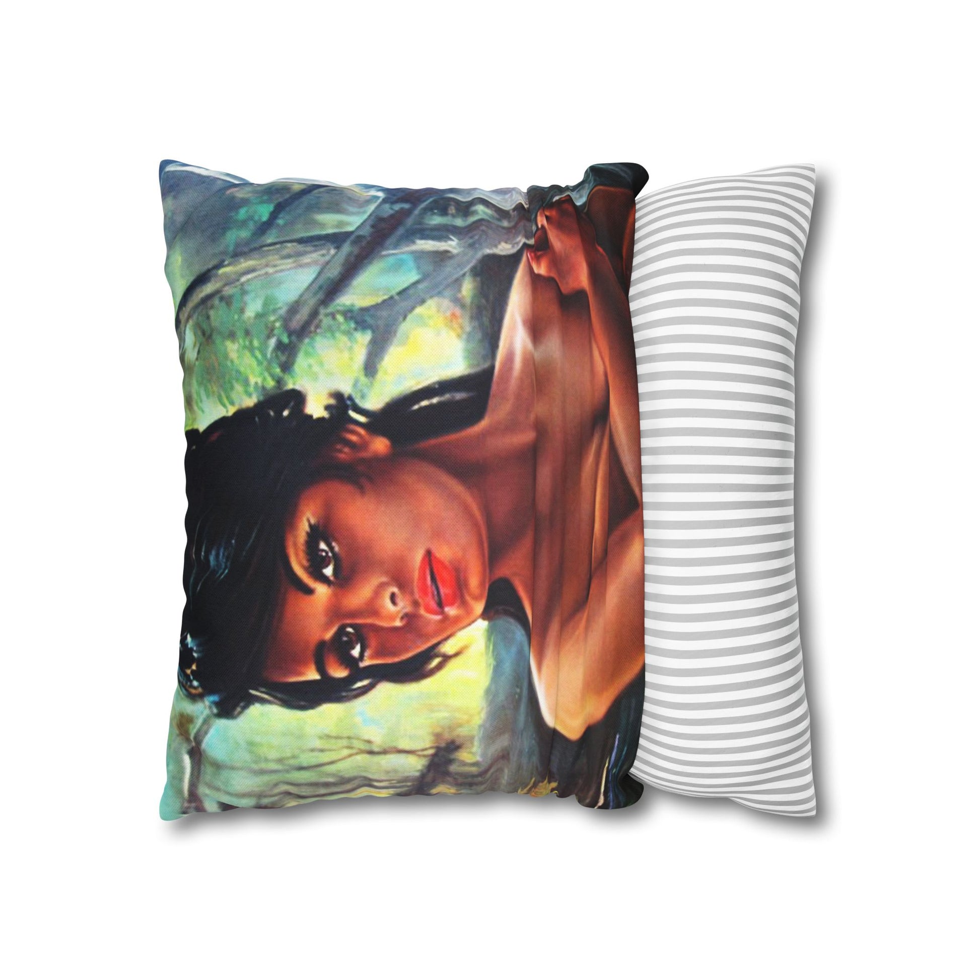 Throw Pillowcase - JH Lynch The Nymph Mid Century Retro Vintage 60s - Retro Au Go Go