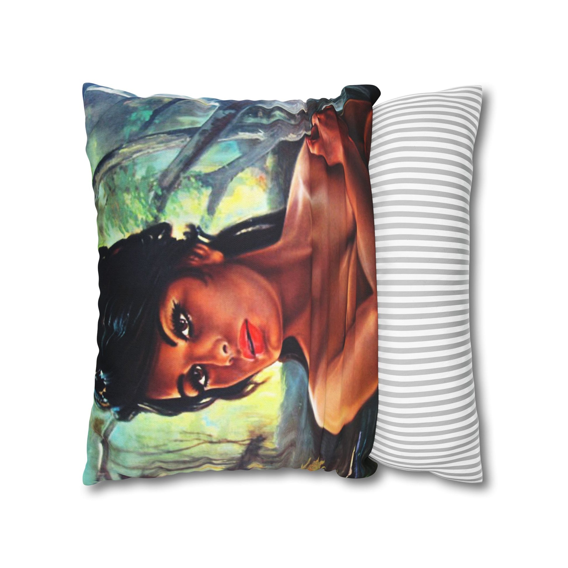 Throw Pillowcase - JH Lynch The Nymph Mid Century Retro Vintage 60s - Retro Au Go Go