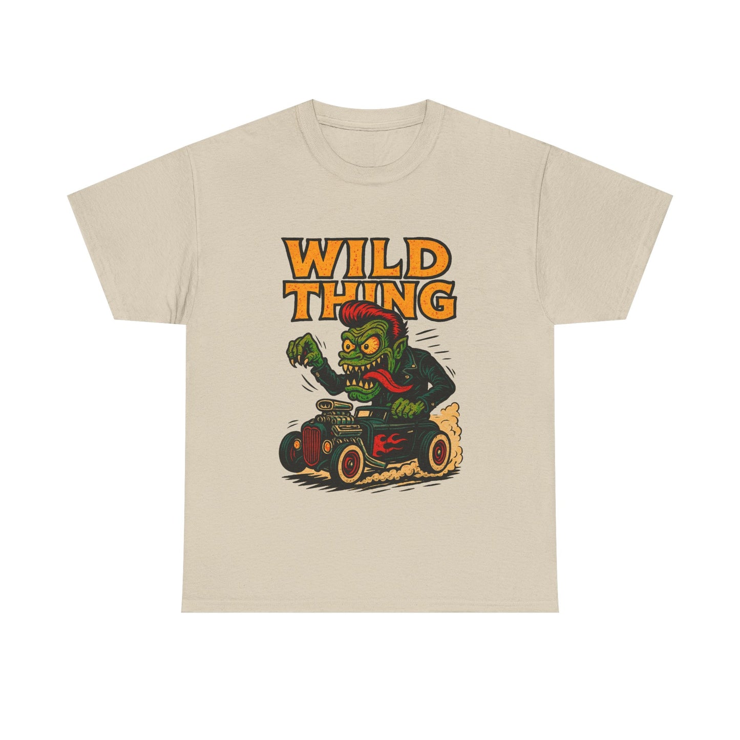 Wild Thing – Hot Rod Hellraiser T-Shirt - Retro Au Go Go
