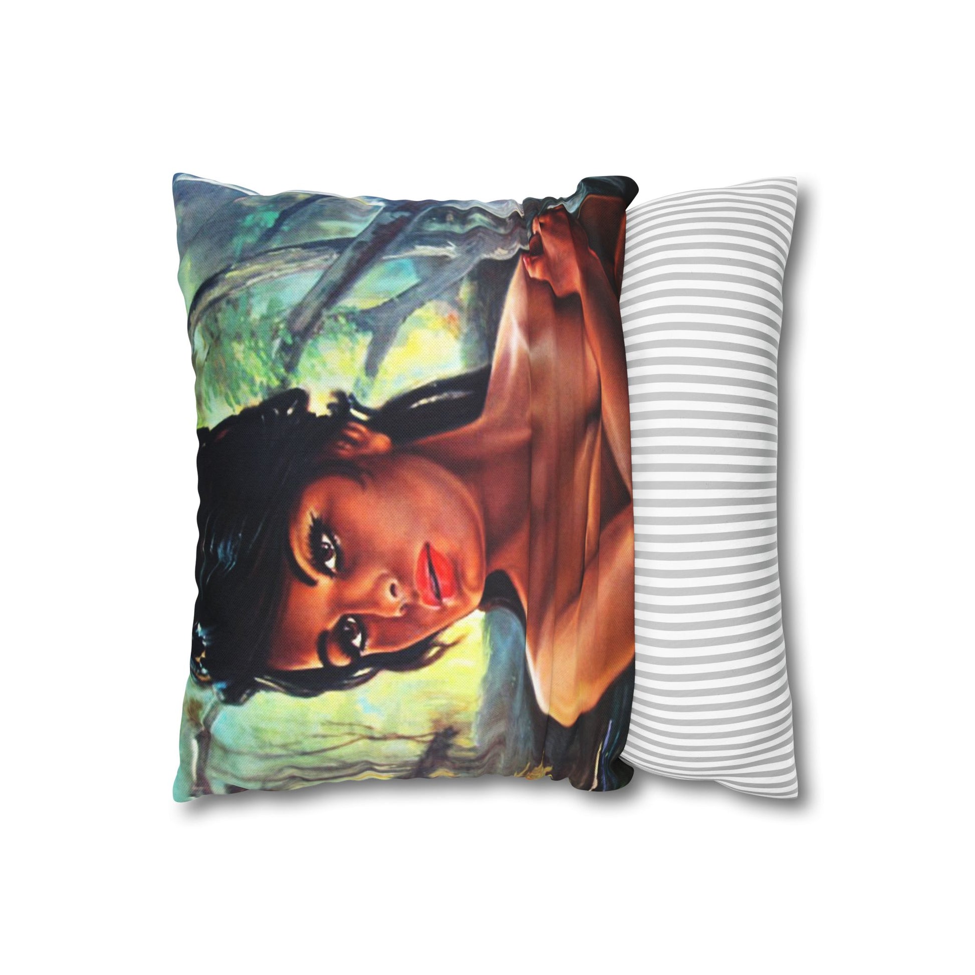 Throw Pillowcase - JH Lynch The Nymph Mid Century Retro Vintage 60s - Retro Au Go Go