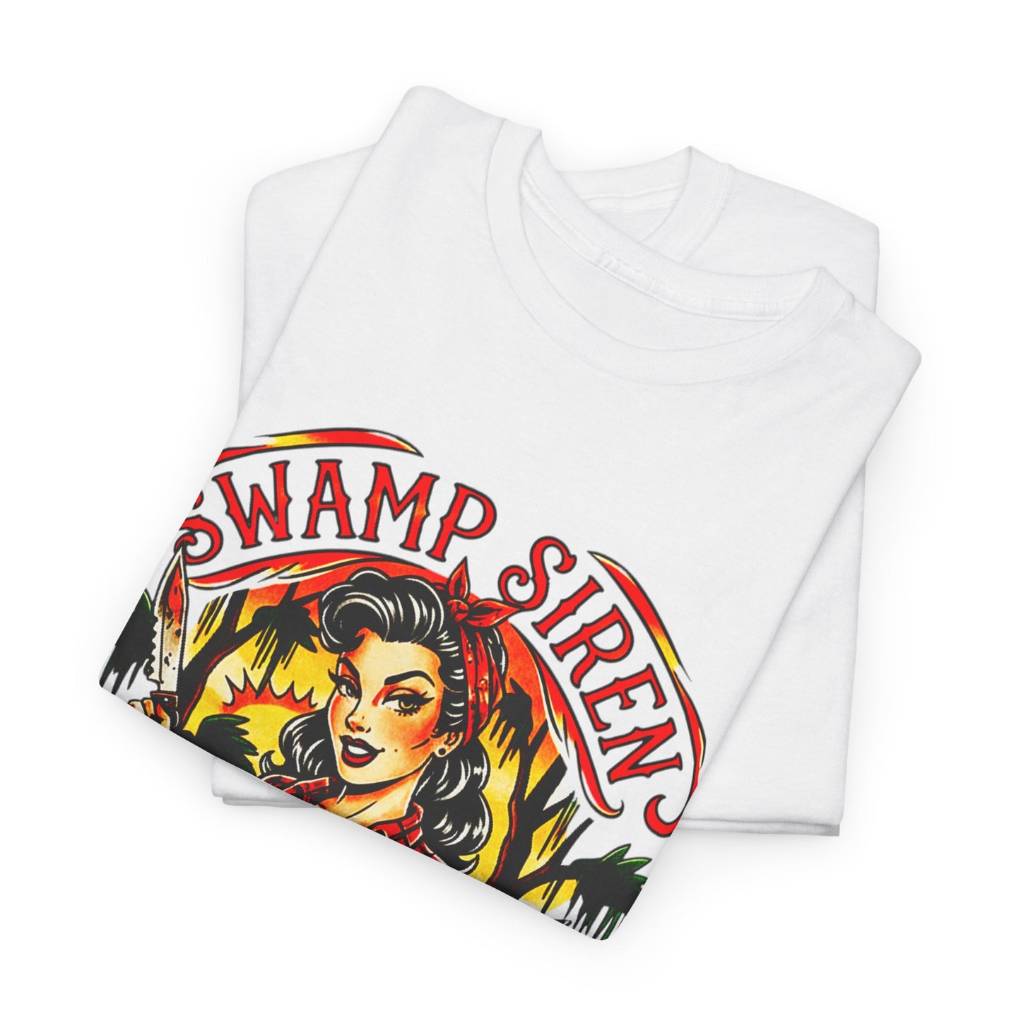 Swamp Siren Dangerous Pinup Rockabilly Kustom Kulture Lowbrow T-Shirt - Retro Au Go Go
