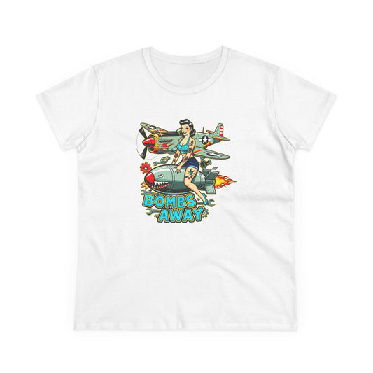 Bombs Away Womens T-Shirt - Retro Au Go Go
