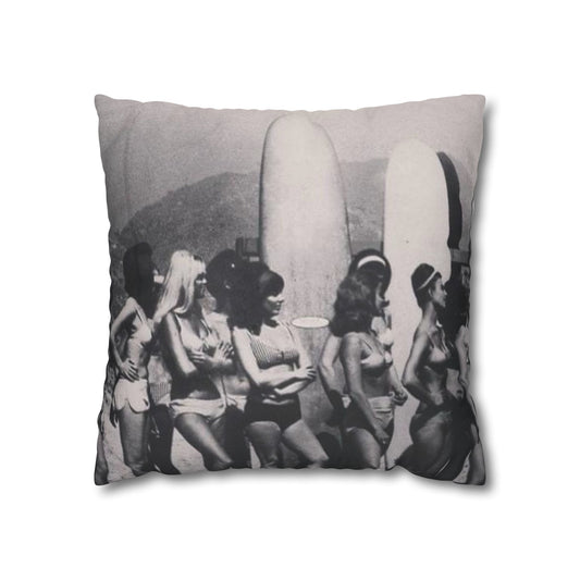 60s Surfer Girls Cushion Cover - Retro Au Go Go