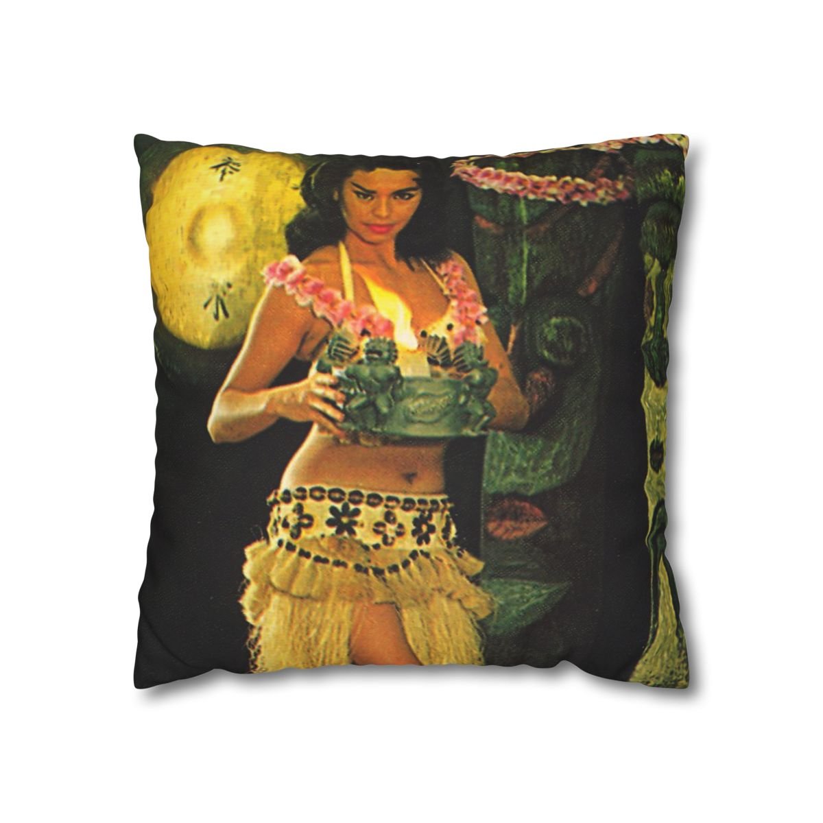 Hula Girl Kava Cushion Cover - Retro Au Go Go