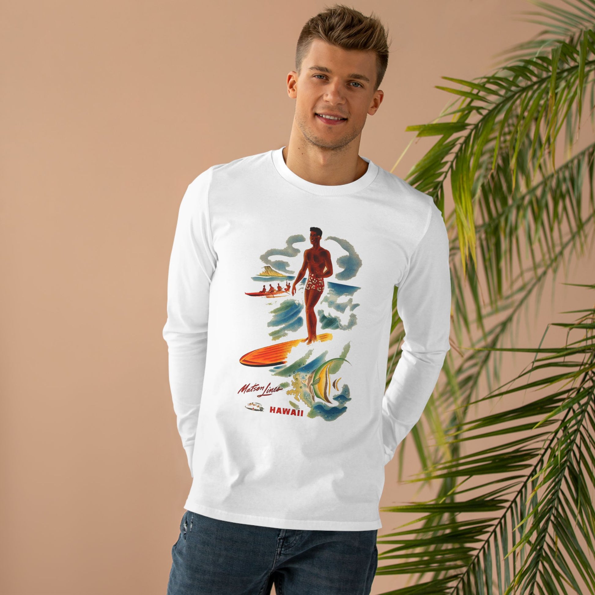 Surf Hawaii Long Sleeve T-Shirt - Retro Au Go Go
