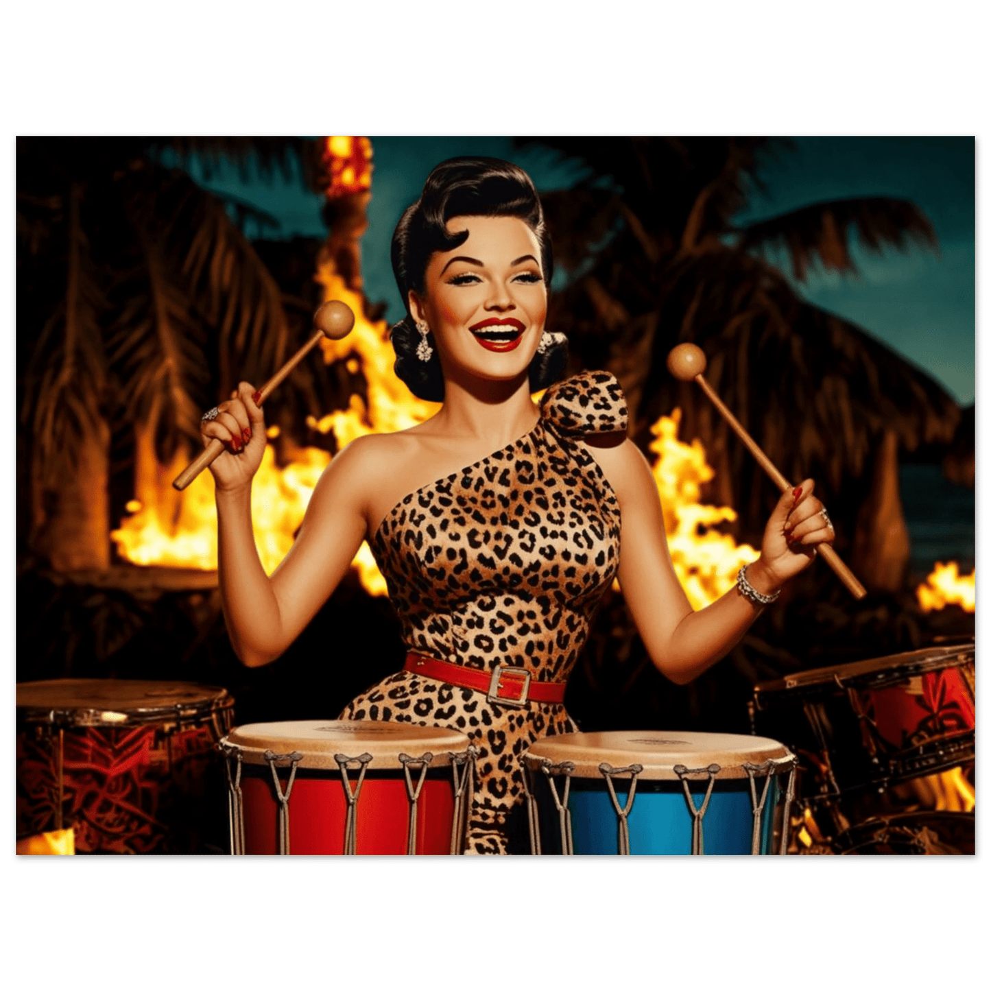 Classic Matte Paper Poster - Retro Au Go Go