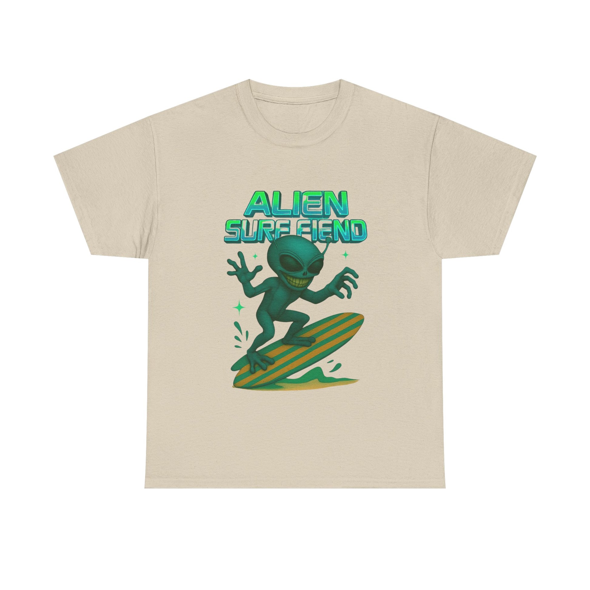 Alien Surf Fiend T-shirt - Retro Au Go Go