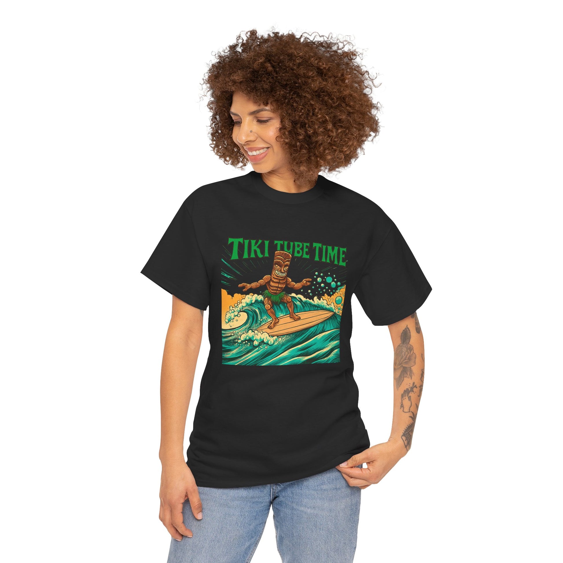 Tiki Tube Time T-shirt - Retro Au Go Go
