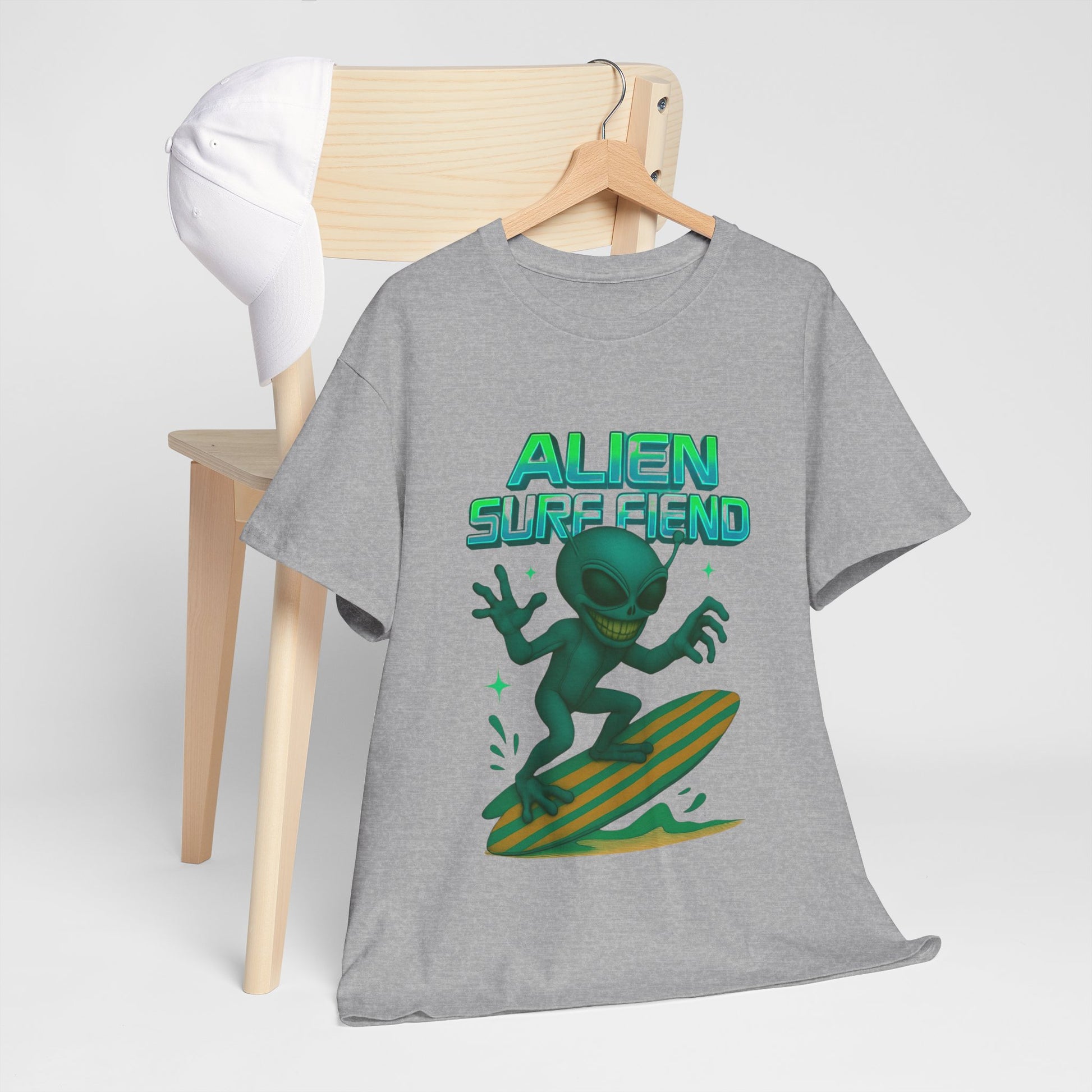 Alien Surf Fiend T-shirt - Retro Au Go Go