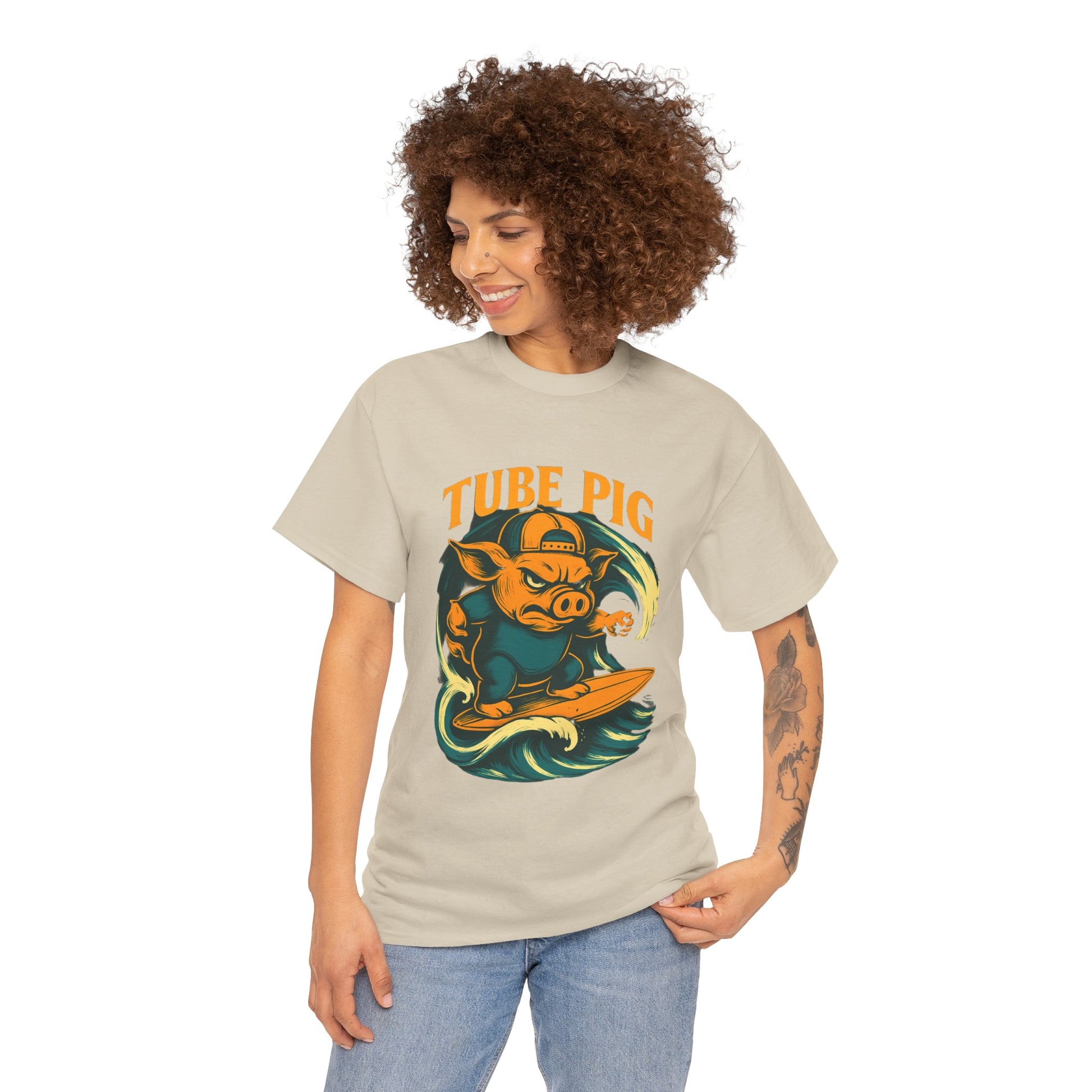 Tube Pig T-shirt - Retro Au Go Go
