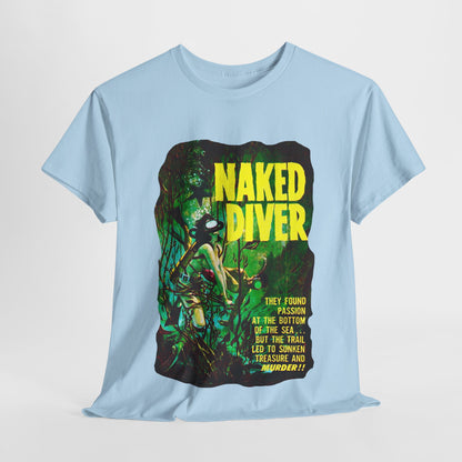 Naked Diver T-shirt - Retro Au Go Go