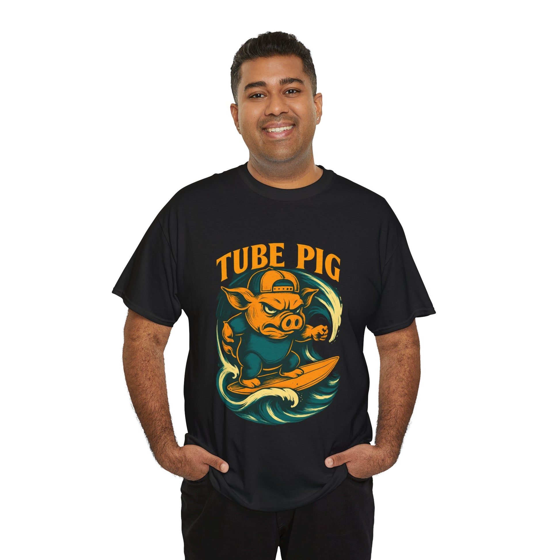 Tube Pig T-shirt - Retro Au Go Go