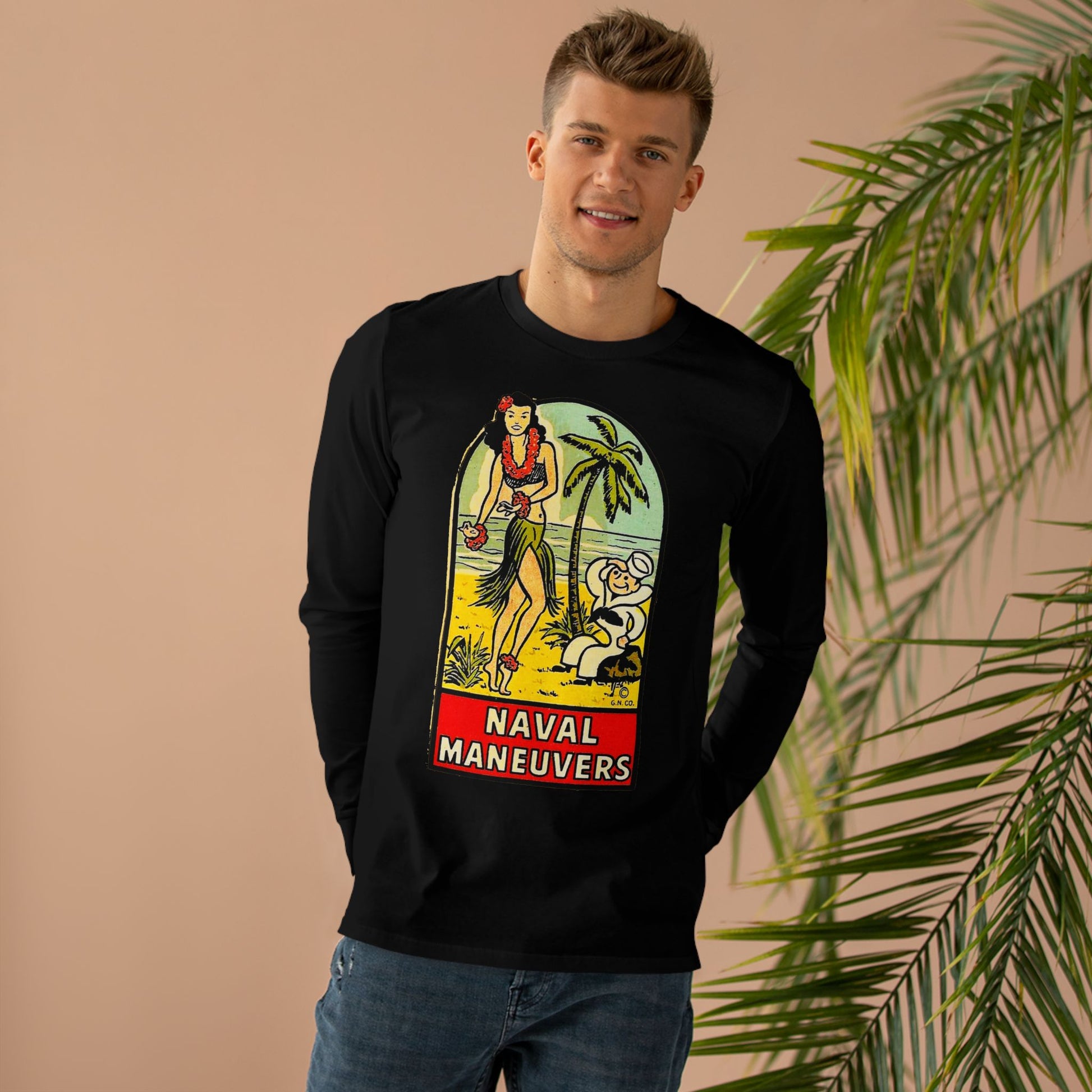 Naval Maneuvers Long Sleeve T-Shirt - Retro Au Go Go