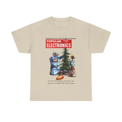 Robots Christmas T-shirt - Retro Au Go Go
