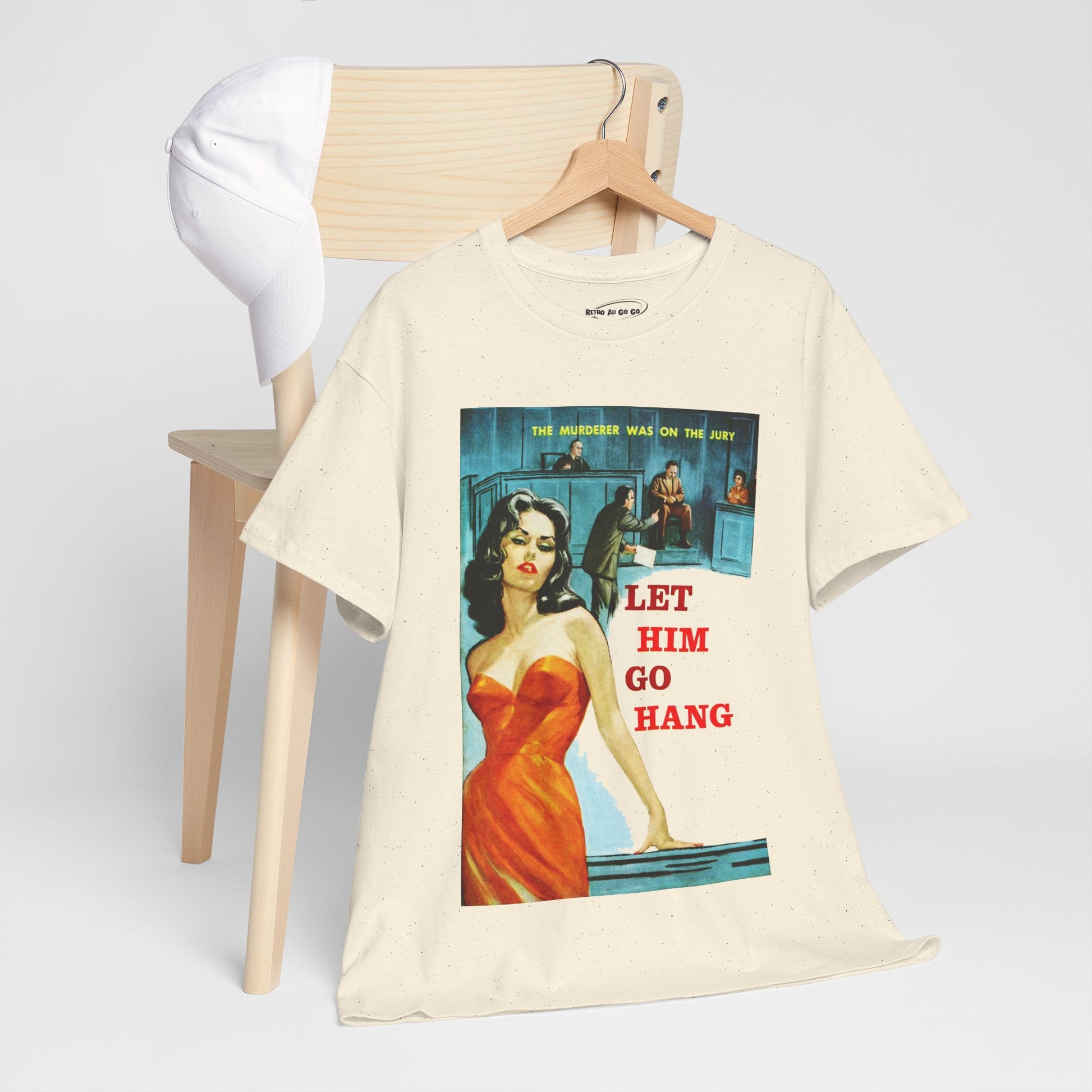 Let Him Go Hang T-shirt - Retro Au Go Go