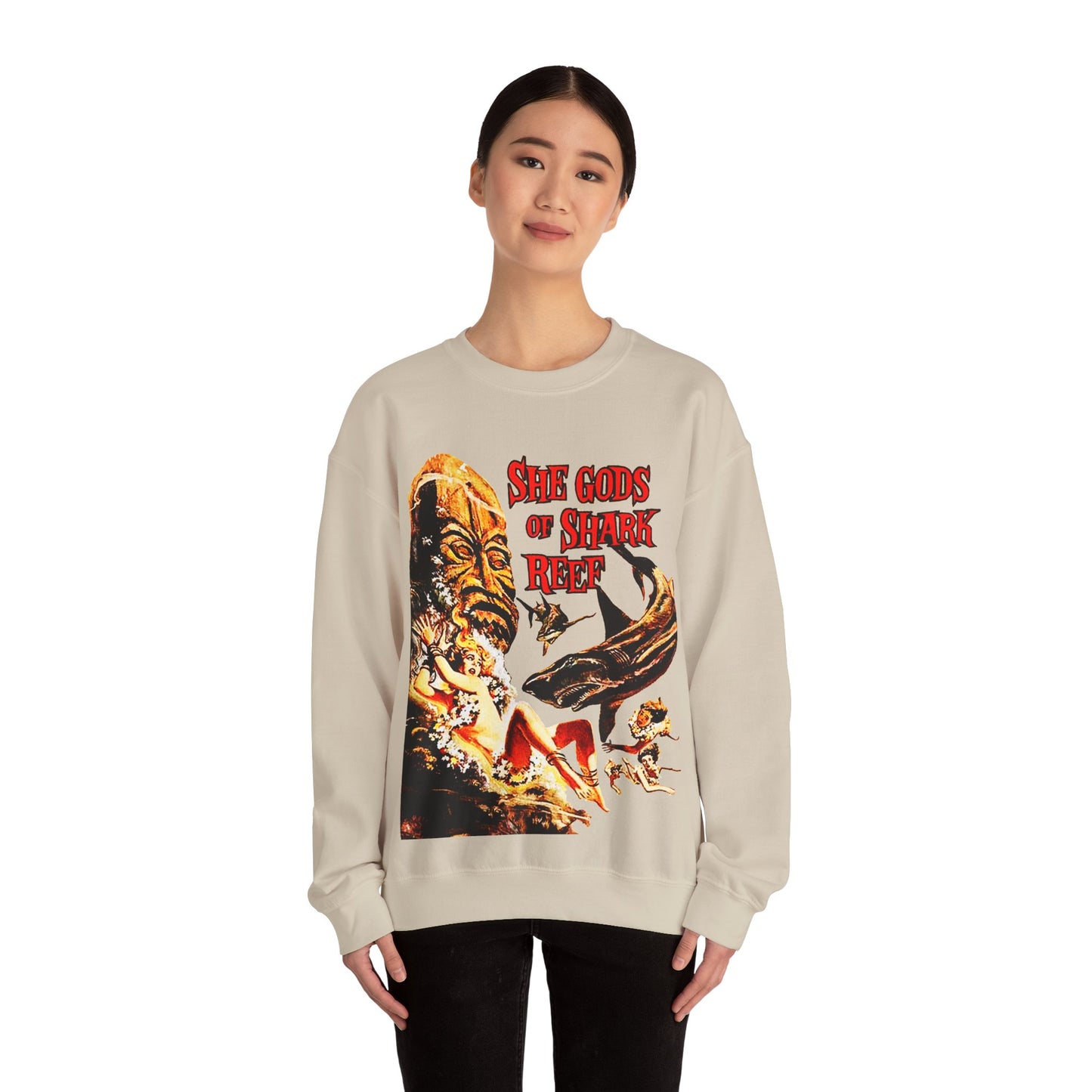 She Gods Of Shark Reef Sweatshirt - Retro Au Go Go