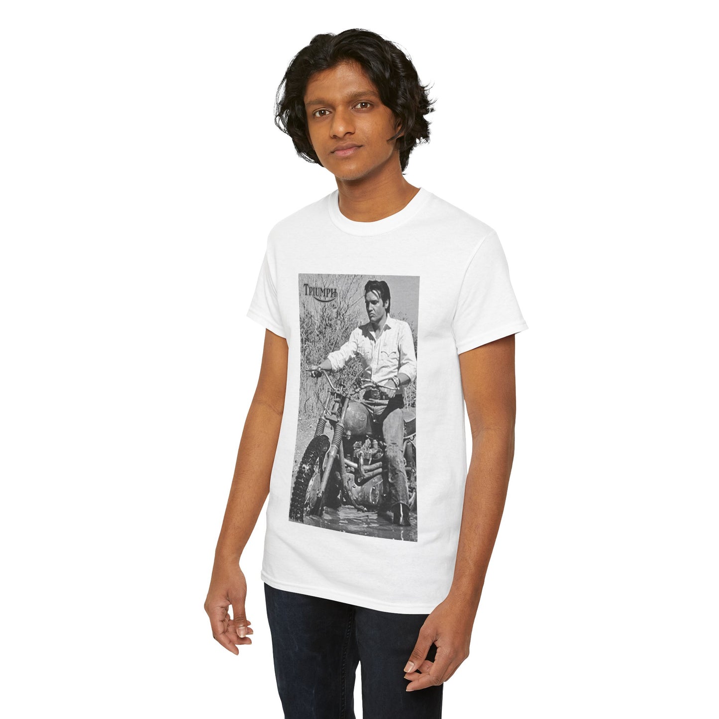 Elvis Chopper T-shirt - Retro Au Go Go