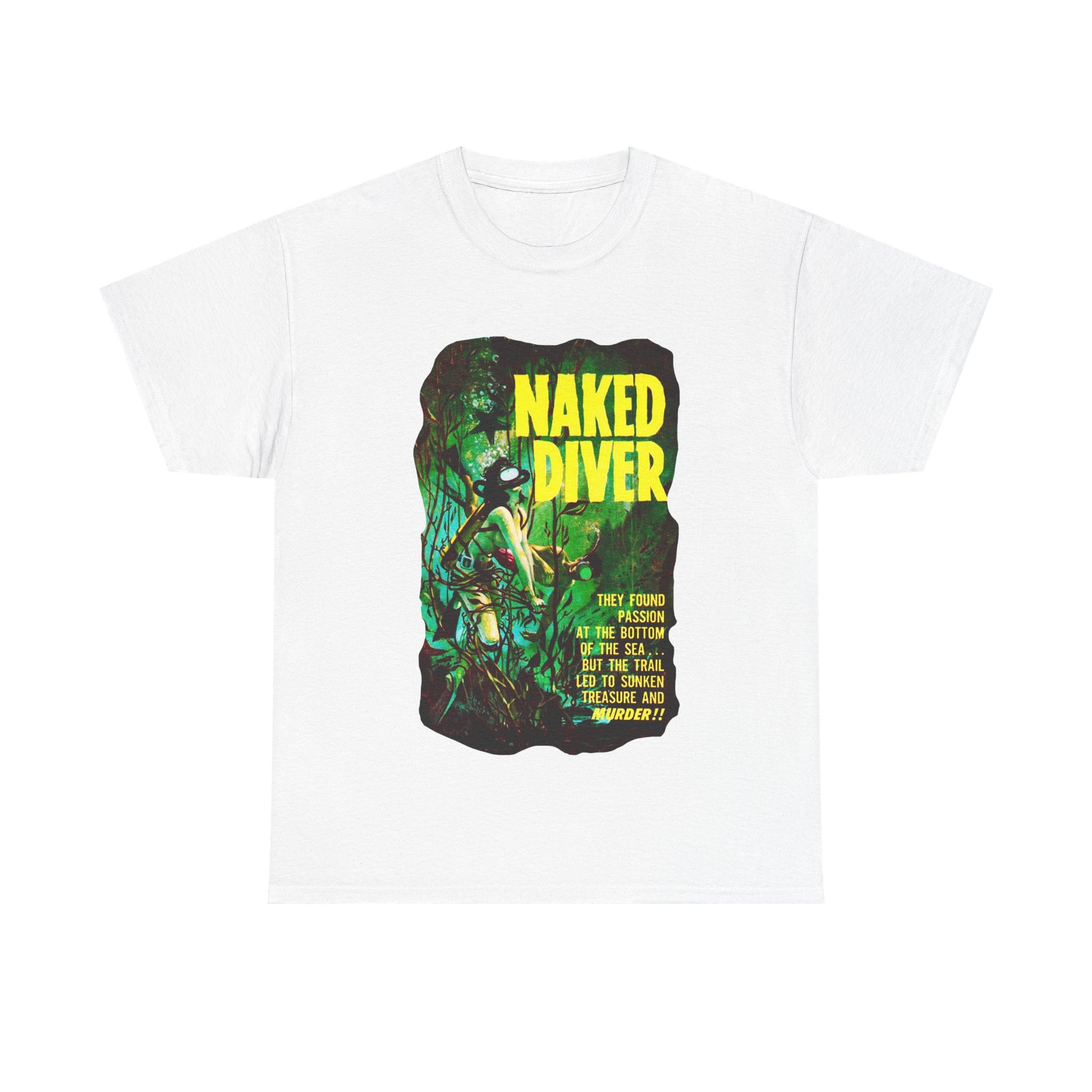 Naked Diver T-shirt - Retro Au Go Go