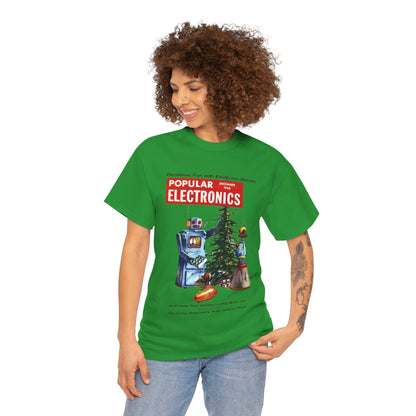 Robots Christmas T-shirt - Retro Au Go Go