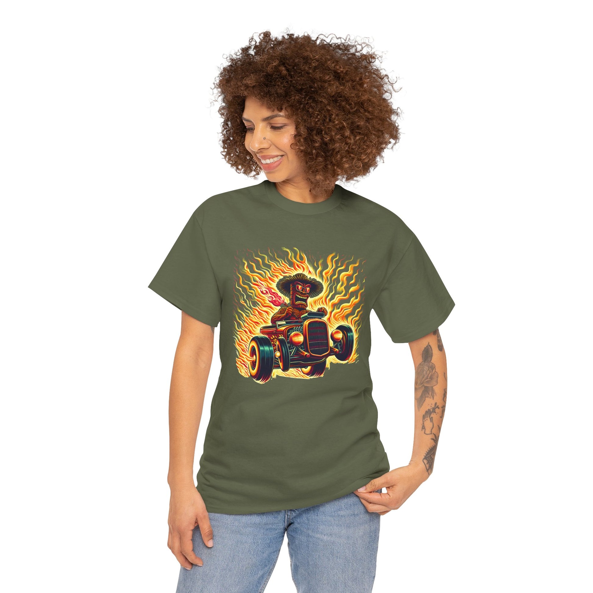 Tiki Hotrodder T-shirt - Retro Au Go Go