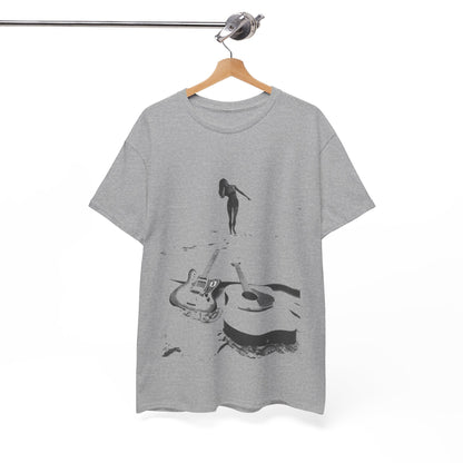 Bikini Beach Guitar T-shirt - Retro Au Go Go