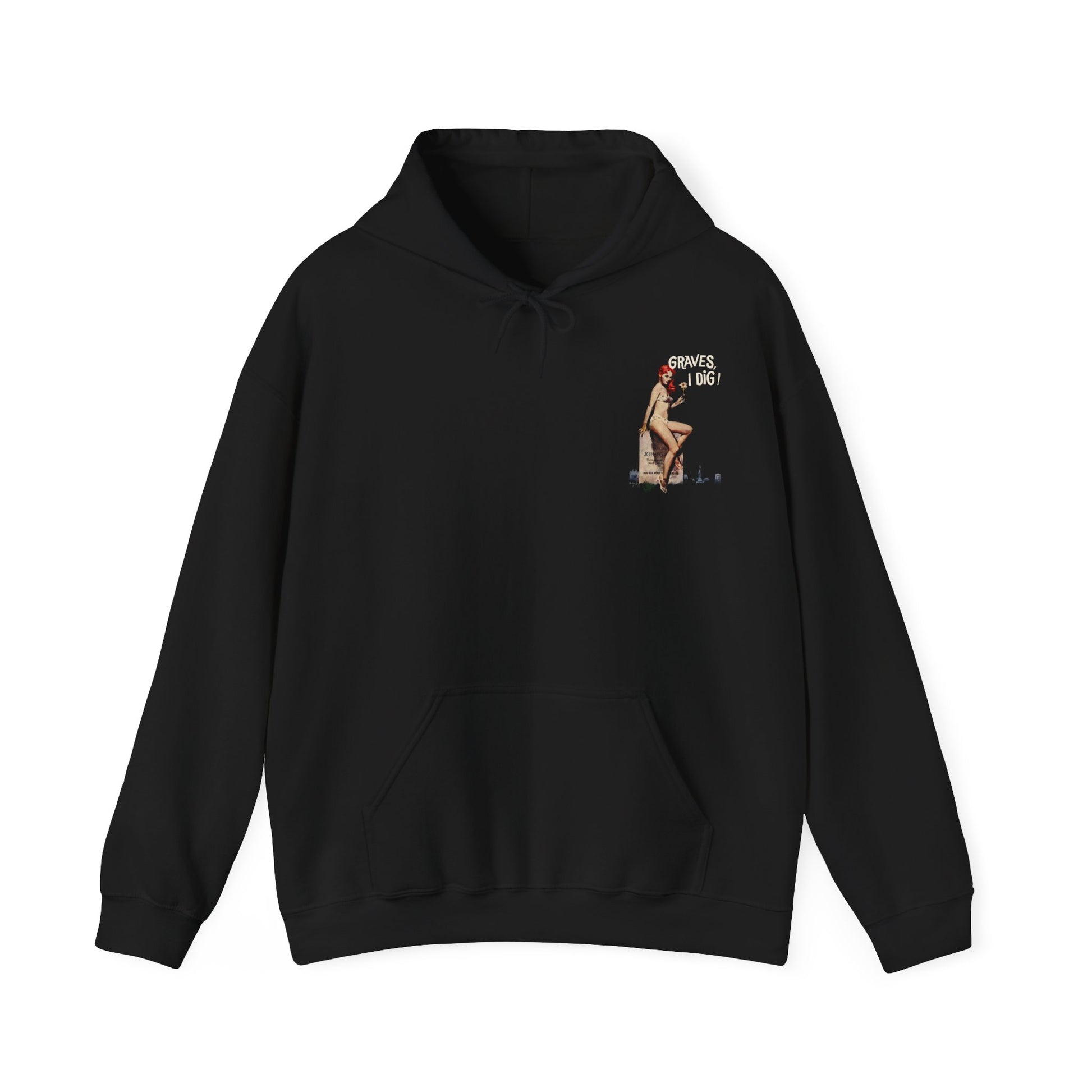Graves I Dig Hooded Sweatshirt - Retro Au Go Go