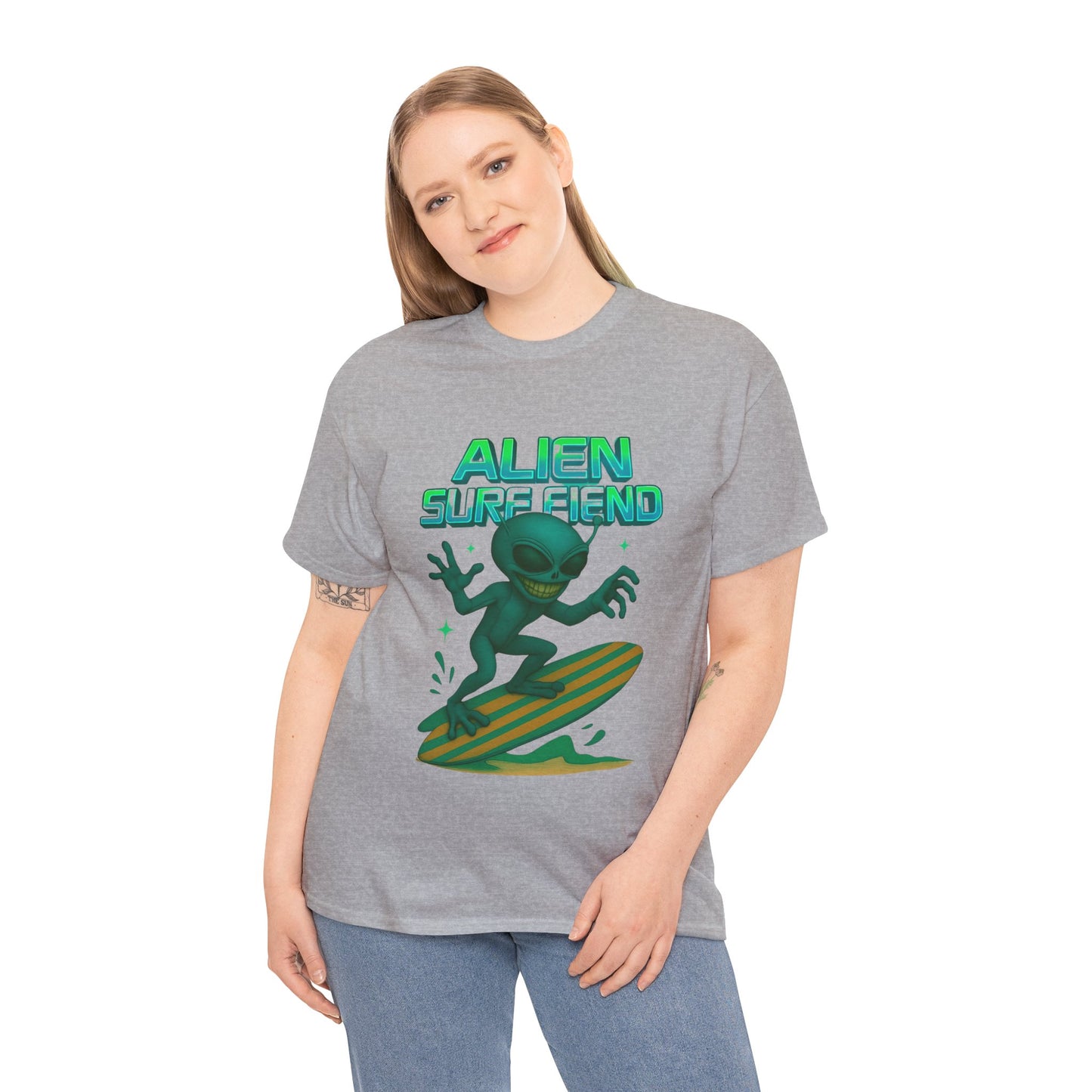 Alien Surf Fiend T-shirt - Retro Au Go Go